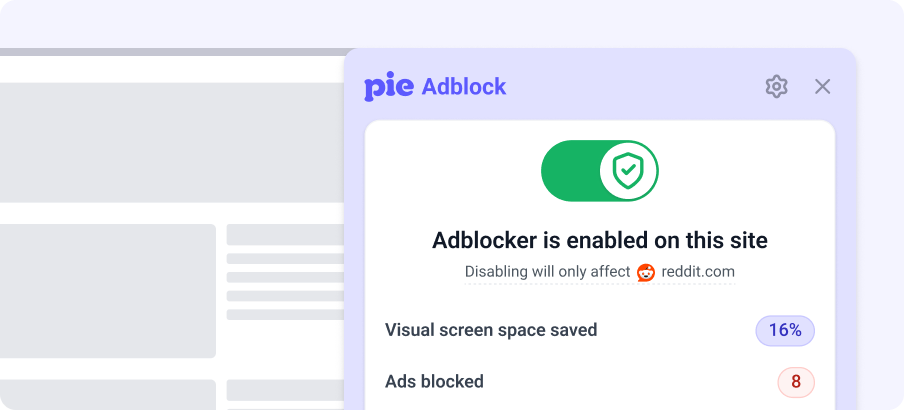 Pie Adblock Promotion
